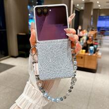 1pc Foldable Lace Side Buckle Phone Case With Lanyard & Wrist Strap, Portable Protective Cover Compatible With Samsung Galaxy Z Flip7, Z FE, Z Flip6, RAZR 50/50 Ultra, RAZR 60/60 Ultra - Multicolor - View 52