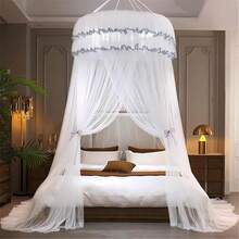 ZORBES ®   Mosquitero de Camas, Mosquitero con Funda, 106 * 35.5 Pulgadas, Bed Mosquitera Anti-Insectos para Cúpula Blanco, Suave y Cómodo, Adecuado para Cama Doble, Hamacas Cunas, Hogar - 1 - Ver 1