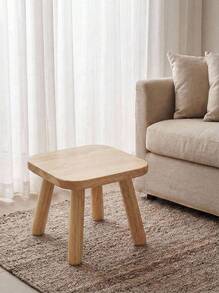 Cirelle 1pc Wooden Medieval Plant Stand, Shoe Bench, Step Stool, 9.41 Inch (24cm) High Planter Table, For Indoor Plants, Modern Accent Table, Flower Pot Riser, Small Round Side/End Table - Multicolor - View 13