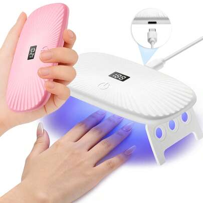 Mini UV LED Nail Lamp Professional LED Gel Nail Dryer With 4Timers Setting Nails For Fast Gel Nail Polish Salon Used