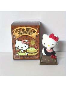 SANRIO Búp bê nhồi bông hình mèo con - Hộp bí ẩn chủ đề bánh rán sô cô la mini dễ thương, vật trang trí tinh tế phù hợp để trang trí bàn làm việc/trang trí nhà cửa/xe hơi, món quà thời trang hoàn hảo cho các dịp lễ hoặc sinh nhật. - Nhiều màu - Xem 9
