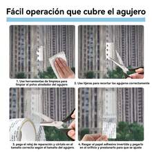 Subsidio para reparación de ventanas con mosquiteras, 1 Rollo De Cinta Reparadora Para Mosquiteros, Telas para Mosquiteros, 200*5cm,  gris - A - Ver 7