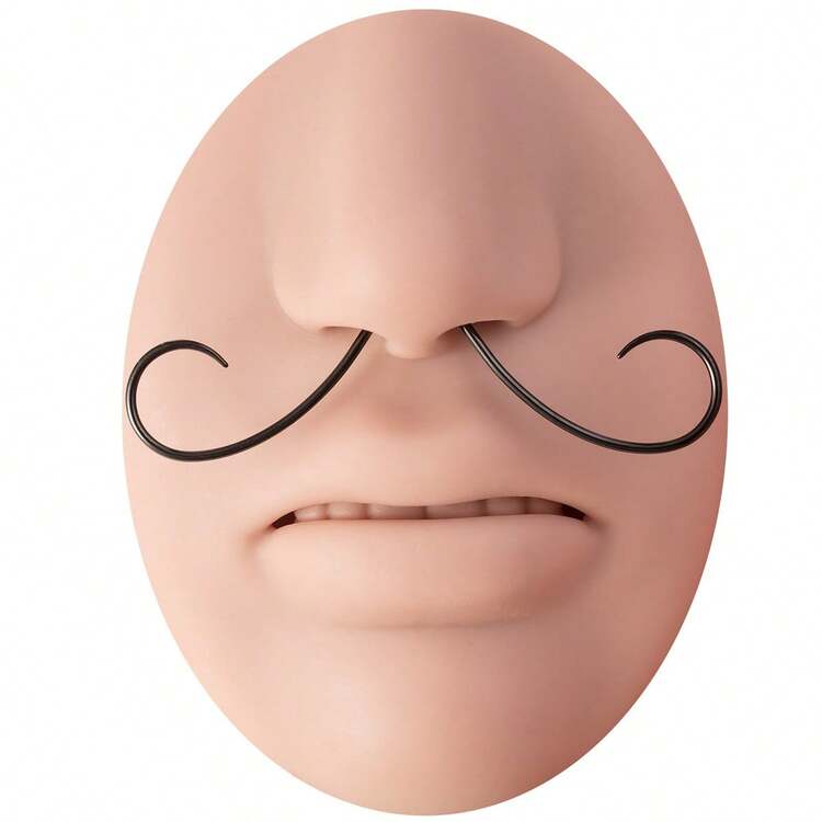 1pc Niche Design Septum Nose Ring, Wholesale Body Piercing Jewelry - Multicolor - View 5