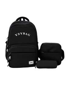 新款极简时尚背包套装，休闲大容量户外旅行包 - 彩色 - 查看 14