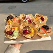 50 pièces Moules à muffins Tulipe - Caissettes à cupcakes en papier jetables, résistantes à la chaleur et imperméables aux graisses pour la cuisson - Parfait pour Pâques, Thanksgiving, Mariage, Fournitures pour fête d'anniversaire - Multicolore - Voir 6