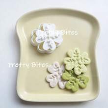 Lucky Clover Biscuit Mold Leaf Texture Four Leaf Clover Cookie Cutting Mold Fondant Cake Stamp Cookie Cutter Pastry Baking Tool - Clover - View 2