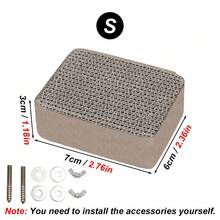 1个加厚纸板兔子磨牙玩具，小型宠物玩具，仓鼠玩具，鹦鹉玩具，喙爪磨牙栖木，适合小型宠物和鸟类 - 彩色 - 查看 10