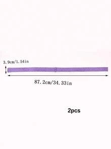 2pcs Cake Leveling Strips, Evenly Baked, Cake Baking Damping Strips, Super Absorbent Insulated Material, Keep Cake More Levelled, Evenly Baked Cake Baking Supplies - Purple - View 8