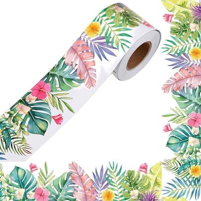 Plant Pattern Party Classroom Decoration With Announcement Border Decoration Sticker