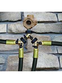Brass Dual Flow Faucet, 1:2 Valve Splitter Connector - Gardening Watering Tool - Multiple Styles - View 4