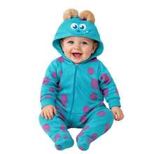 Disney Lightweight Cotton Romper With Hat For Baby - 淺藍色 - 查看 1