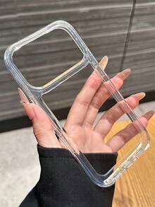 适用于 16、15、14、13、12 Pro Max、17 Pro Max、17 Air、16E、11 Plus、S26 Ultra、S25 Ultra、S24 Ultra、S22、S23 Ultra 的奢华透明防摔保护壳，透明亚克力缓冲外壳 - 無色 - 查看 3