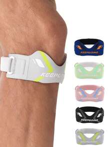 1pc Basketball Sports Knee Pad, Running Cycling Fitness Patella Compression Stabilizer, Hiking Knee Sleeve Meniscus Protector - Multicolor - View 1