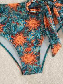 Bộ bikini hai mảnh hở lưng, kiểu yếm, thích hợp cho bãi biển, kỳ nghỉ và mọi mùa. - Nhiều màu - Xem 6
