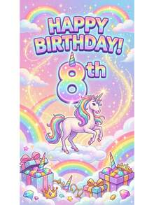 Fondo de banner de fiesta de cumpleaños con tema de Frozen, impresión de patrón de castillo, adecuado para el 1er cumpleaños, decoración del hogar para fiesta de cumpleaños - A - Ver 24