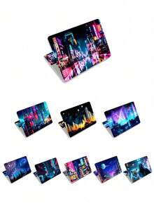 Pegatina de piel para computadora portátil de 15.4 pulgadas y 15.6 pulgadas, cubierta de vinilo para protección de arte de portátil (incluye 2 pulseras de piel) - Ver 1