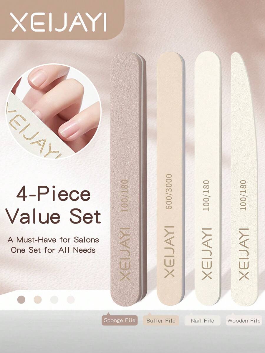Nail Art Rubbing Strips, Nail Sanding Strips, Sponge Rubbing Strips, Polishing Strips, Shaping Strips, Nail Removal Strips, Polishing Strips, Nail Salon Tools - Multicolor - View 1