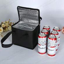 便携式午餐冷藏包 折叠保温野餐冰袋 食品保温袋 饮料保温袋 啤酒外卖袋 - 彩色 - 查看 3