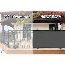Cubierta De Valla De Pantalla De Privacidad Para Balcón 5m - Negro345 - Ver 5