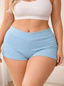 Kit 5 Shortinho Plus Size Cós Reforçado Largo Gordinha Short Grande Segunda Pele Usar Debaixo de Vestido Anágua Curtinho Não Marca Moda Intima Tamanho Grande 48 50 52 54 - Multicolorido - Visão 7