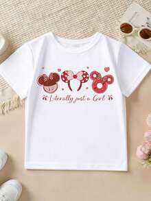 Disney Officially Licensed Kids T-Shirt | 100% Polyester Ultra Comfortable & Super Soft | Unisex For Boys & Girls | White Printed With Cute Minnie Mouse Ears And Sweet Treats Design | Ages 1-14 | Everyday Summer Wear | High Visual Appeal, Highly Noticeable | Relaxed Fit, Stylish Look | New Arrival | Perfect For Daily Outings & Casual Moments | Disney Limited Edition Design | Express Delivery - White - View 2