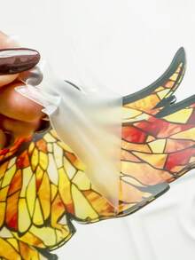 1pc Fantasy Fairy Design Decor, Butterfly Wing Art Desktop Display, Gothic Bohemian Style Home Decoration, Night Light Ambiance Decor, Vintage Window Decoration For Living Room, Bedroom, Study, Bookshelf, Office, Fireplace, Reading Corner, Library, Creates Cozy Reading Atmosphere, Home Decor, Housewarming Gift - Multicolor - View 11