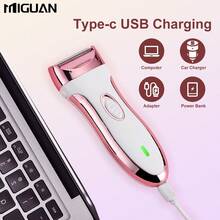 女士电动剃毛器，不锈钢刀片，多功能铝箔剃毛器，USB充电，适用于面部、腋下、手臂、比基尼线、腿部及全身脱毛，电池容量500mAh - 玫瑰金 - 查看 10