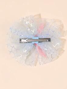 Bộ 2 kẹp tóc đuôi nàng tiên cá đính đá cho bé gái, kẹp tóc lưới vảy cá cầu vồng và đuôi nàng tiên cá lấp lánh, phụ kiện tóc kiểu nàng tiên cá thời trang cho mùa hè, đi biển, tiệc bể bơi và các hoạt động bên bờ biển. - Nhiều màu - Xem 4