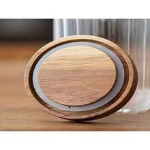 1pc Glass Food Storage Jar, Round Canister For Tea Leaves, Snacks, Coffee Beans, Multi-Purpose, Reusable, Freezer , Flip-Top Airtight Seal, No Electricity Required - High Borosilicate Glass Container - View 5