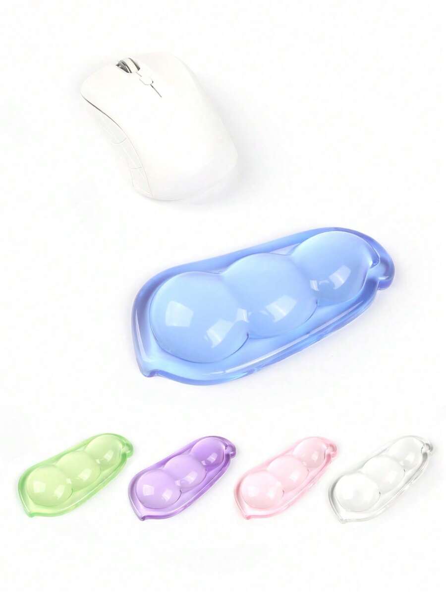 Creative Pea Silicone Mouse Pad Wrist Guard Cute Mini Men's And Women's Office Desk Wrist Support Anti-Slip Hand Pillow