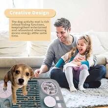 Snuffle Dogs Iteractive Dog Puzzle Used Training Stress This Sniffing Effectively Slows Your Dog's Eating Pace. Suitable Indoor And Outdoor Use. Gray 26x 17 Inches - Gray - View 10