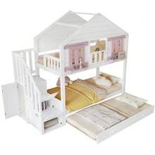 Bed Bases & Foundations - White+Pink - View 12