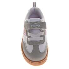 Disney Frozen Design Sneakers Girls Elsa & Anna Glitter Detail Athletic Running Adjustable Strap (Toddler Sizes 6-10 / Little Kid Sizes 11-12) - 灰色 - 查看 5