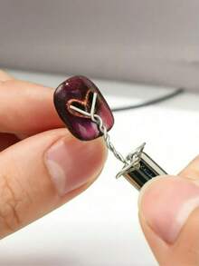 美甲磁性笔，用于涂抹3D猫眼指甲油，彩绘棒，美甲圆形艺术猫眼凝胶DIY工具 - 彩色 - 查看 1