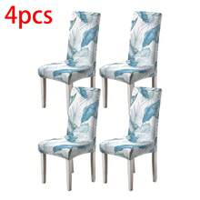 1/2/4/6pcs Waterproof Printed Chair Covers, Suitable For Home Or Party, All Season - Multicolor - View 19
