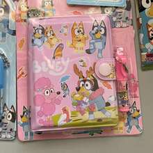 1pc Bluey Anime Portable Notepad Mini Notebook Set Figure Portable Notebook With Pen Cartoon Children Notebook,Very Suitable For Festivals, Fans, Schools, And Gift Giving(Random Style) - Multicolor - View 4