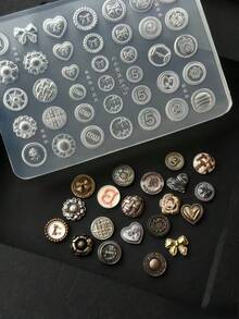 New Heart, Star, Bow Tie Nail Art Silicone Mold Cushion Series - Clear - View 8