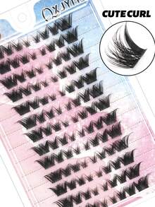 104 Of Fox Eyelash D Curly Mink Eyelash Expansion Kit, Natural Appearance And Soft Personal Long Eyelashes. Lash Clusters, Eyelash Clusters, Individual Eyelashes, Lashes, Fake Lashes - View 3