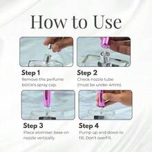 Perfume Refill Bottle - Durable Leak - Proof Perfume Dispenser, Easy To Use And Refill, Stylish And Travel Friendly Spray Bottle - 5ml (3) - Foam bottle-transparent white - View 2