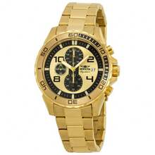 Invicta Signature II Chronograph Gold And Black Dial Men's Watch 7472 - 均碼 - 查看 2