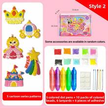 Children's Handmade Puzzle Toys, Pre-School Creative Interactive Toys, 3D Diamond Painting Craft Set, Princess Theme DIY Craft Set - Multicolor - View 16