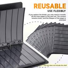 10pcs Double-Sided 9-Slot Stamp Collection Pages, Divided Format Stamp Album Refill Sheets, Transparent Protective Stamp Holders, Reusable For Stamp Collection And Display - A - View 6