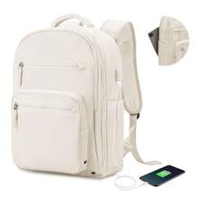 Vacuum Compression Laptop Backpack With USB Port, Fits 14-15.6 Notebook, Water Resistant, Airline Approved, Backpack For School, Work, Outdoor - Multicolor - View 15