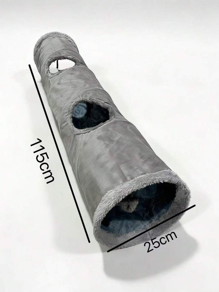 双层绒面猫隧道，可折叠猫玩具隧道，四季皆宜 - 彩色 - 查看 6