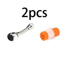 1pc 360° Rotating Faucet Extender, Swivel Water Tap Booster Anti-Splash Shower Head Extension Filter Aerator, Upgraded Kitchen Water Saving! - Silver - View 9