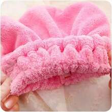 1pc Women's Hair Drying Turban, Soft & Comfortable Wrap-Around Headband, Convenient & Quick, Suitable For Home, Bathroom, Autumn, Back To School, Beauty Salon, Hotel, Sports, Household Use - Multicolor - View 3