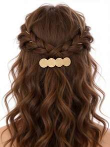 2026新款金属凹槽设计弹簧夹发夹，高端发夹侧夹刘海发夹，女士适用 - 彩色 - 查看 1