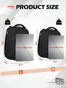 Ba lô máy ảnh chuyên nghiệp chống thấm nước, chống trộm, dung tích lớn, phù hợp với máy ảnh DSLR/Mirrorless, vừa với laptop 14/15.6 inch, kèm theo áo mưa, ba lô du lịch đựng máy ảnh. - Nhiều màu - Xem 10