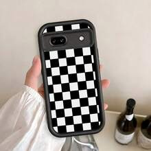 苹果phonecase黑白棋盘格745JPTYJTIPhone17Pro圣诞礼物iPhone16新年礼物12Pro男女朋友17生日礼物11防摔 - 黑色 - チェックする 1