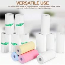 Mini Thermal Printer Paper 3/5/13 Rolls 57 X 25 Mm Printable Sticker Paper For Pocket Printer Office And Home Use - View 8